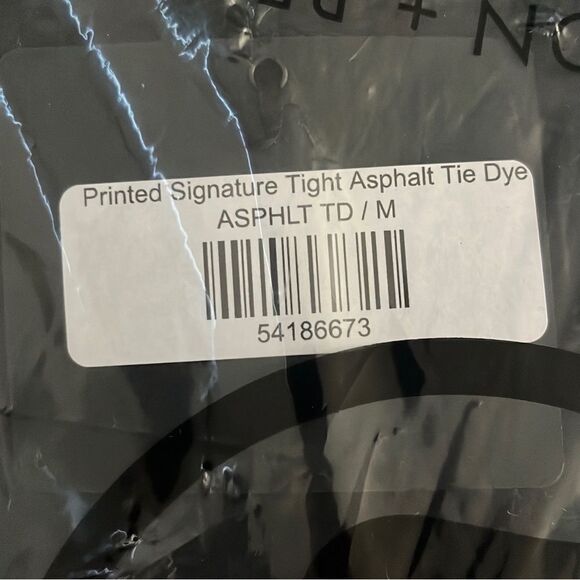 DYI Printed Signature Tight Asphalt Tie Dye (Black Print) New With Tags - Picture 2 of 3